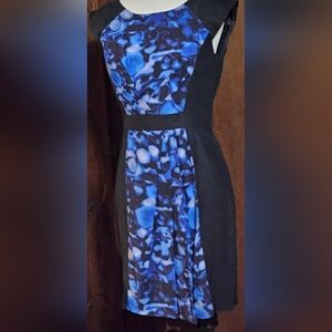 NWT A.L.C. Womens Dress Black Blue Pencil Mini 100% Silk Size 0 $595
